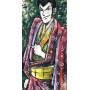 Quadro Juta Lupin con kimono - realizzato a mano