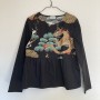 BLUSA BALZA KANAZAWA DRAGO E GRU MANICHE LUNGHE