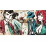 Quadro Juta Lupin e la sua squadra - realizzato a mano