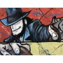 Quadro Juta Lupin III, Jigen & Goemon Trio -realizzato a mano