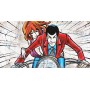 Quadro Juta Sempre più Veloci Fujiko e Lupin - realizzato a mano