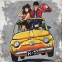 Quadro Juta Lupin Squadra 500 Diamante -realizzato a mano