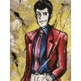 Quadro Juta Lupin Verticale Intero - realizzato a mano