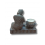 Portacandela Buddha Meditazione Resina Tea Light