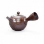 Kyusu giapponese Tokoname in ceramica marrone scuro 270 ml