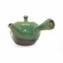 Kyusu giapponese Tokoname in ceramica verde smaltato 360 ml