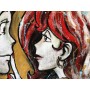 Quadro Juta Vicini Vicini Lupin e Fujiko - realizzato a mano