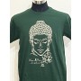 T-shirt Buddha Lotus 100% Cotone verde scuro- Unisex