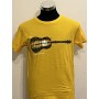 T-shirt Music 100% Cotone giallo - Unisex