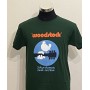 T-shirt Woodstock 100% Cotone verde scuro - Unisex