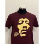 T-shirt Face 100% Cotone bordeaux - Unisex