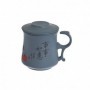 Mug assortite Lin's Ceramic Studio 300 ml - Ceramica - Grigio con ideogrammi