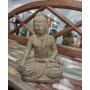 STATUA IN PIETRA BUDDHA IN MEDITAZIONE - altezza 28 cm