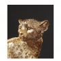 Statuetta di Leopardo colorazione oro - per il buon auspicio del Feng Shui