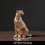 Statuetta di Leopardo colorazione oro - per il buon auspicio del Feng Shui