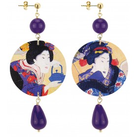 Orecchini Geisha Classico Viola