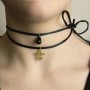 Collana/Bracciale Tessuto Pagoda Nero