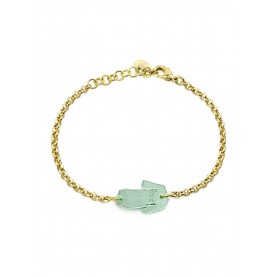 Bracciale Kimono Plexi Verde Giada