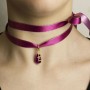 Collana/Bracciale Tessuto Kanji Mamma Fucsia