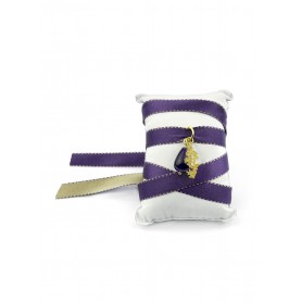 Collana/Bracciale Tessuto Kanji Bambù Viola