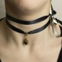 Collana/Bracciale Tessuto Kanji Amore Nero