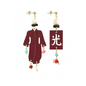 Orecchini Kimono Special Piccolo Bordeaux