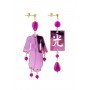 Orecchini Kimono Plexi Piccolo Fucsia