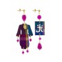 Orecchini Kimono Plexi Piccolo Fucsia