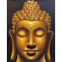 Quadro con volto di Buddha dorato