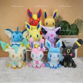 Peluche Pokémon Evoluzioni  Eevee  da 20/27cm con Sylveon, Espeon, Umbreon, Glaceon, Leafeon, flarreon, Vaporeon, Jolteon