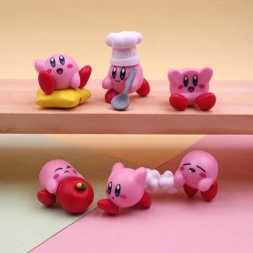 Set da 6 Figure di Kirby -  emozioni e stili da 4cm