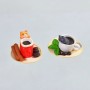 SET da 6 FIGURE Action figure Mignon - Gatto e Tazze da cioccolata - Gashapon (1.7x4.8cm)