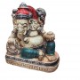 STATUA DI GANESH SDRAIATO DIPINTO - altezza 24 cm