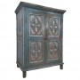 CREDENZA INDIANA BLU VINTAGE INTAGLIATA