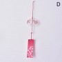 Furin – Campane a vento per spiriti in stile Giapponese – Farfalle e fiori Rossi