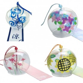 Furin – Campane a vento per spiriti in stile Giapponese – Vari stili  AiM 2 con fiori e spirali