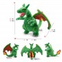 Peluche Pokémon 25cm  con Mega Charizard X, shiny Charizard, Rayquaza Charizard