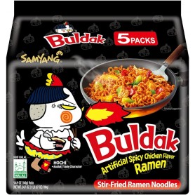 Buldak Classico Spaghetti istantanei Piccante Coreano 5porzionix140g