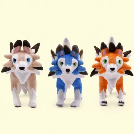 Peluche Pokémon Solgaleo, Lycanroc, Ninetales, Zacian, Zamazenta (25/30cm)