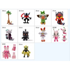 Peluche Pokémon da 20/25cm con Zeraora, Grookey, Tinkaton,  Exeggutor Litten, Greninja e altri