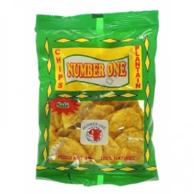 NUMBER ONE Patatine di Platano Salato Chips Platain 85g