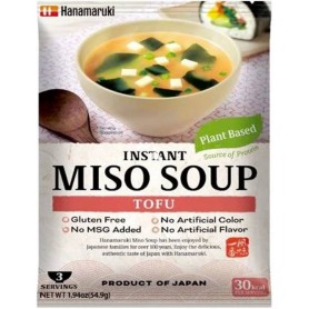 HANAMARUKI Zuppa di Miso Istantaneo con Tofu 3porzioni / 54.5g