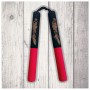 Nunchaku Imbottito Foam Dragon Red Black Da Allenamento Arti Marziali