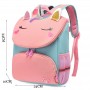 Zaino Bimbi - pre scolastico con faccia unicorno e personalizzabile con nome (24*34cm) (3/12 anni)