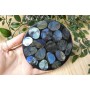 Disco piatto con Labradorite lucidata