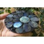 Disco piatto con Labradorite lucidata