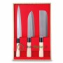 Set 3 coltelli giapponesi Sashimi, Santoku e Nakiri - Sekiryu