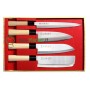 Set 4 coltelli giapponesi Sashimi, Deba, Santoku e Nakiri - Sekiryu