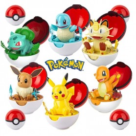 Sfera Pokè con Pokémon Figure che appare in scena - vari Pokèmon