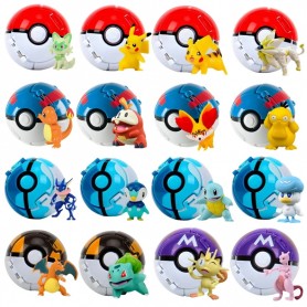 Sfera Poké Lanciabile con  personaggio all'interno - Pokeball Pokémon  cpm figura